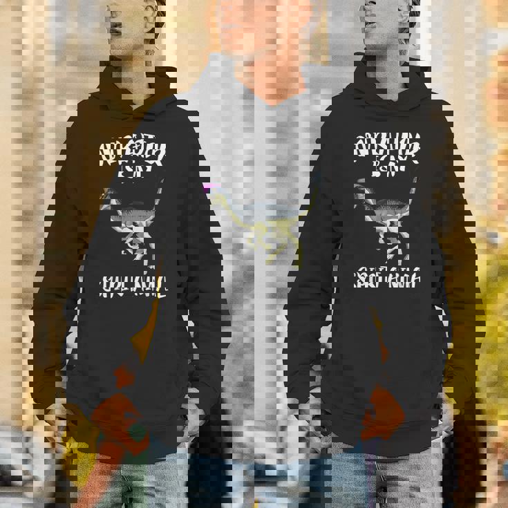 オビラプトルは俺の精霊動物恐竜好き パーカー