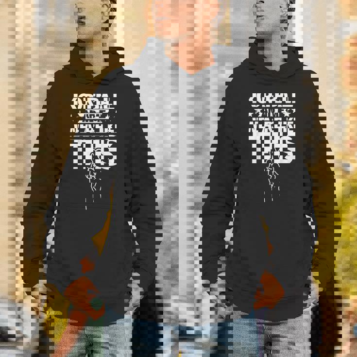 コーフボールと私、こんな感じです パーカー