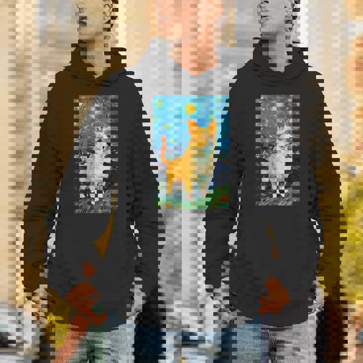 ゴッホ動物アート 動物愛好家のためのかわいいコーギー犬 パーカー