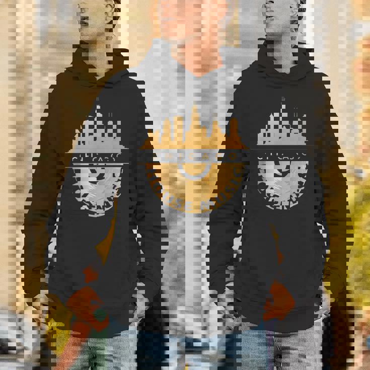 シカゴハウスミュージックシティスケープビニールレコードレイブテクノ Edm パーカー