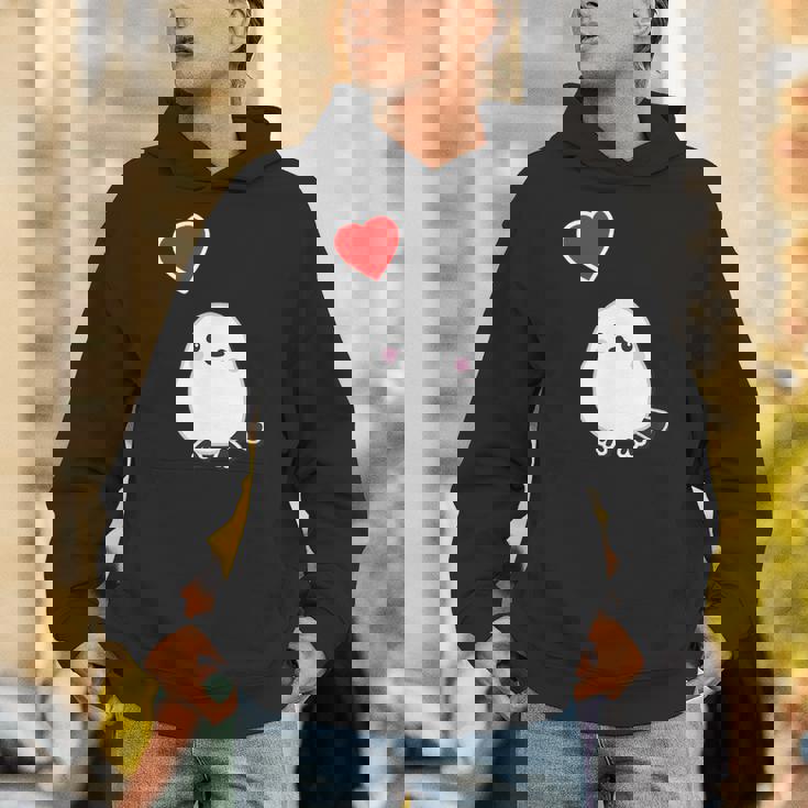 シマエナガ『ハート』白い鳥【どうぶつフレンズ】動物 ゆるくて かわいい パーカー