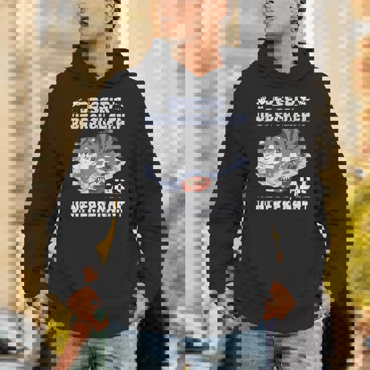 スリープシャツ猫、面白い、ドイツ語で パーカー