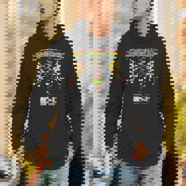 ソニック×れじぇくんuper Chaos Mode Winter Edition L 長袖tシャツ パーカー