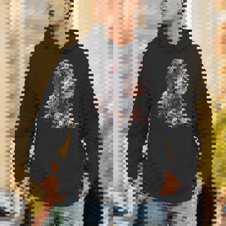 ダックスフンド ワイヤーヘア 長袖tシャツ パーカー