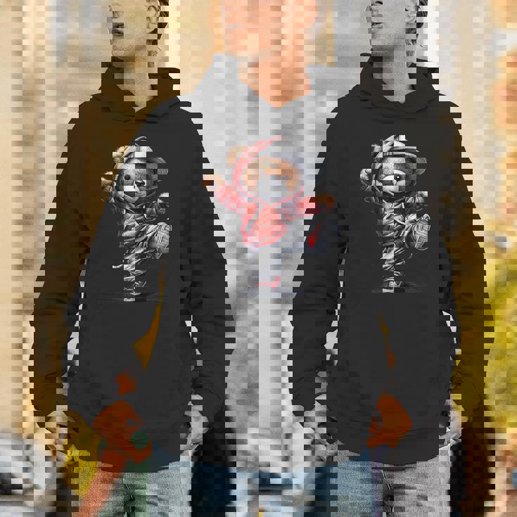 テディ愛好家やキッズダンサーのための面白いクマ パーカー