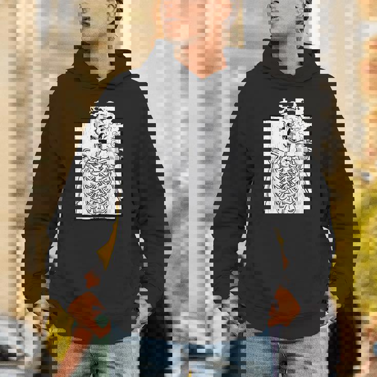 ハロウィーン コーヒー ドリンク スケルトン コーヒースカル パーカー