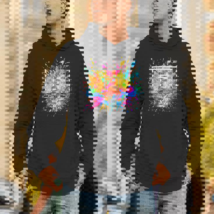 バスケットボール バスケ 面白tシャツ カラフル ゴール おもしろ 服 バスケ部 グッズ ネタ メンズ パーカー