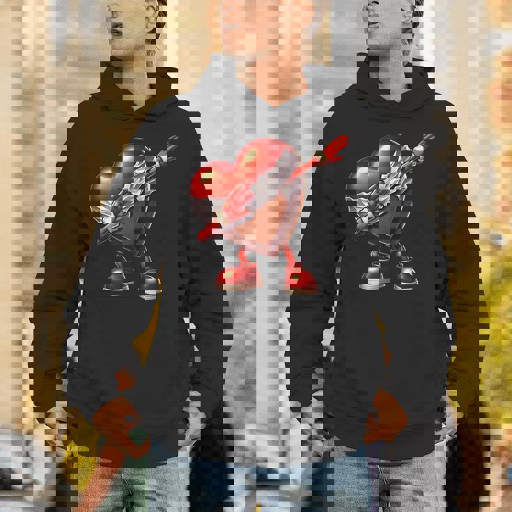 バレンタインデー チョコレート ハート ダビングデザイン パーカー