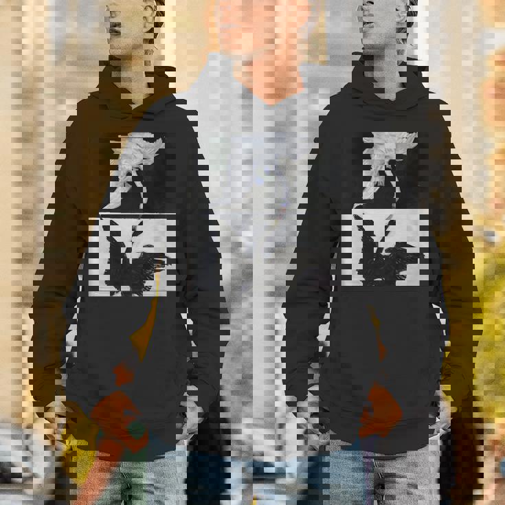 ヒルマ・アフ・クリント作「白鳥」1915年 長袖tシャツ パーカー