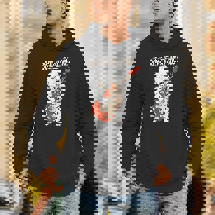 ビション・フリーゼ ギターを弾く ロックンロール 犬好き パーカー