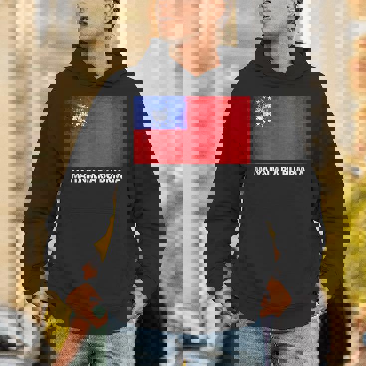 ビルマのミャンマー国旗 パーカー