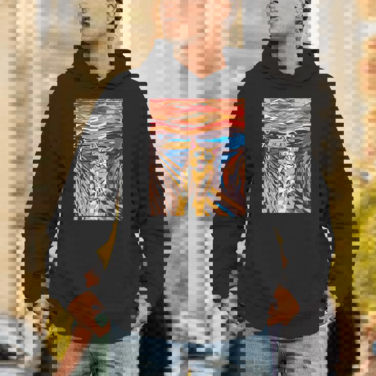 ファニー タビーキャット 絵画 ムンクの叫び パロディ パーカー