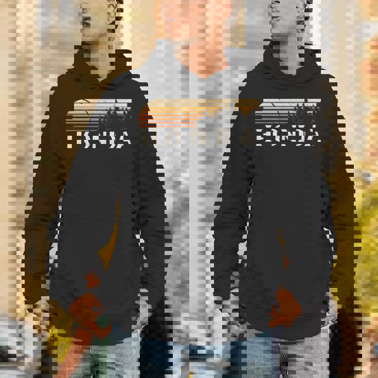 ホンダ、カリフォルニア州ヴィンテージエバーグリーンサンセット80年代レトロ。 長袖tシャツ パーカー