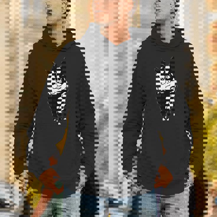 ボストンテリアハグ パーカー