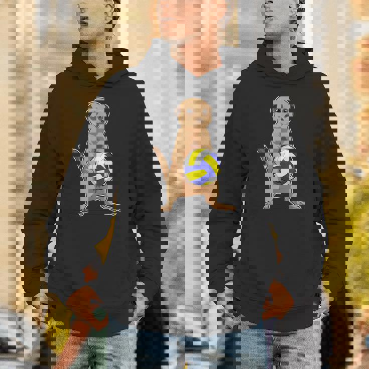 ミーアキャット バレーボール選手 バレーボール スポーツ パーカー