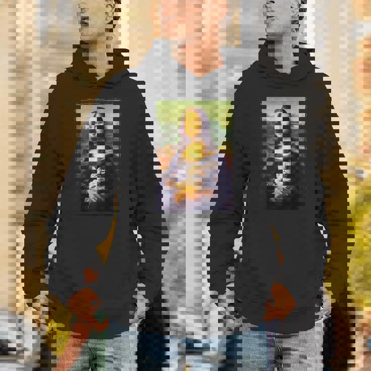 モナリザ と 猫 美術 教師 絵画 と 猫 恋人 パーカー