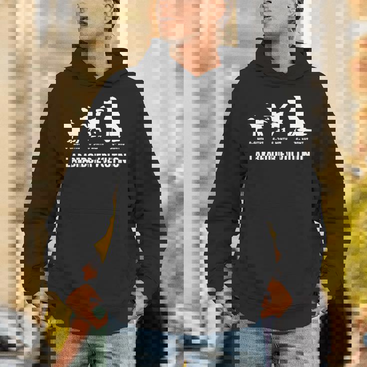 ラブラドールレトリバー エボリューションデザイン ラブラドールオーナー向け 長袖tシャツ パーカー