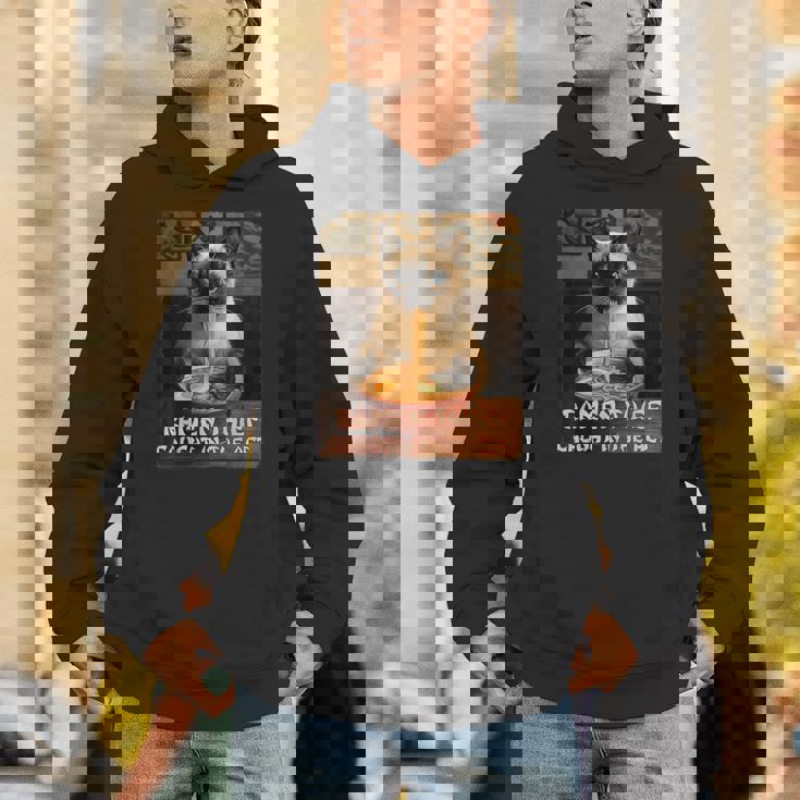 ラーメン猫 シャム猫 ラーメンを食べるラーメン泥棒 グランジ パーカー