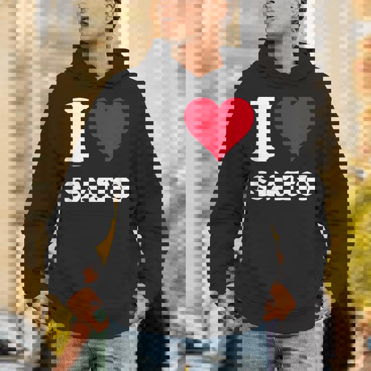 レッドハート I Loveato パーカー