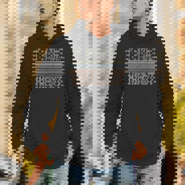 レトロ セントマイケル ミネソタ 長袖tシャツ パーカー