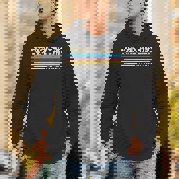 レトロストライプ ウエストハム パーカー