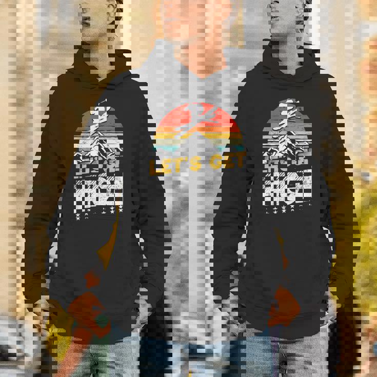 レトロヴィンテージスキー Let's Get High 長袖tシャツ パーカー