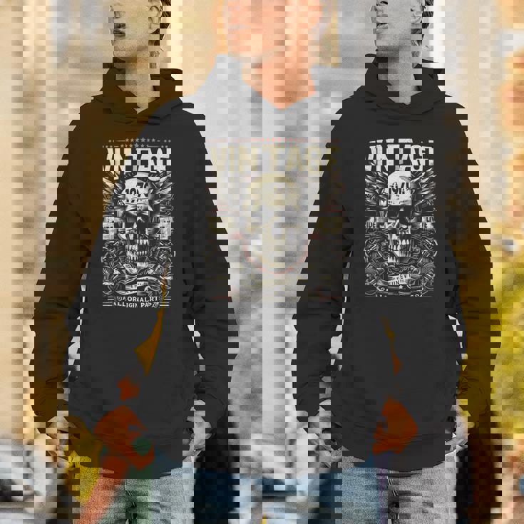 ヴィンテージ 1970 1970年誕生 誕生日 スカル バイカー バイク パーカー