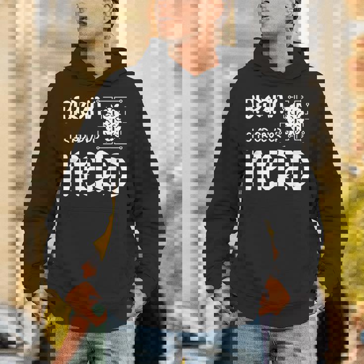 ヴィンテージ NERDファレル Brain Is Forever Nerd ギフトアイデア パーカー