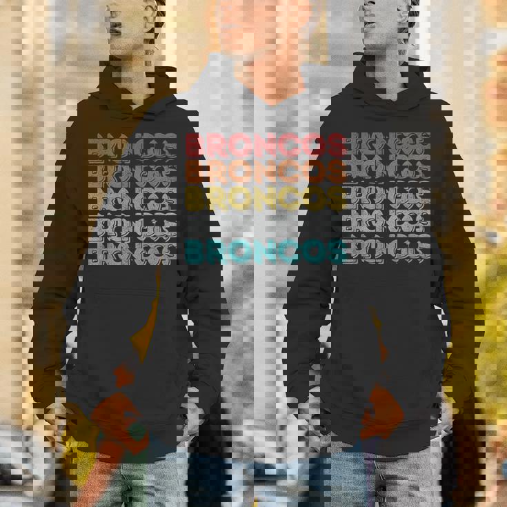 ヴィンテージ レトロ ブロンコス パーカー