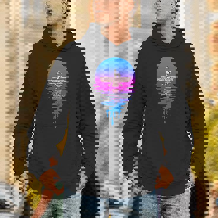 ヴィンテージ レトロ 夕日 アヌンナキ 長袖tシャツ パーカー