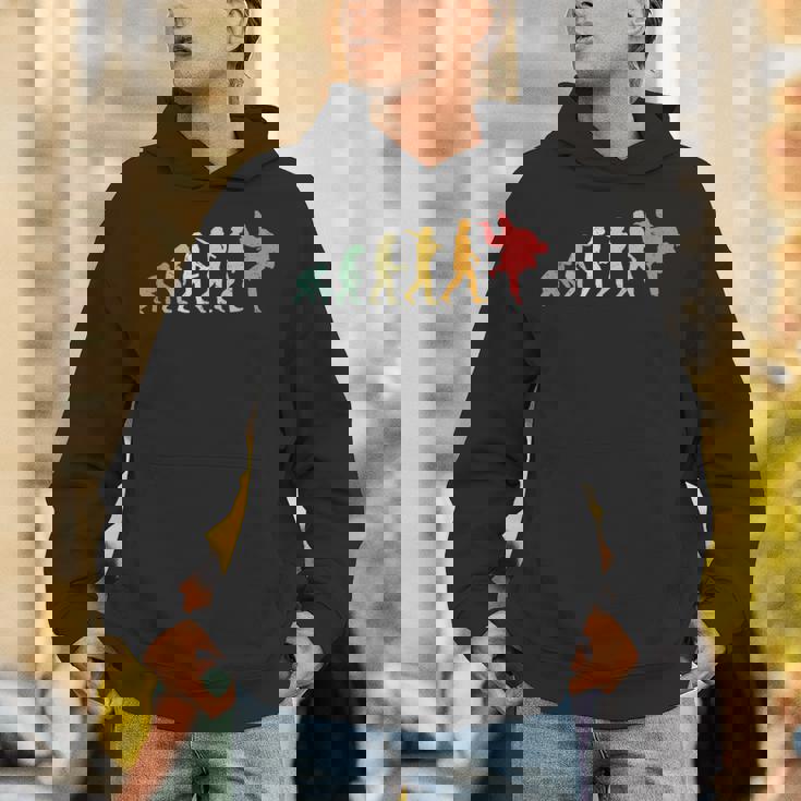 人類の進化 エボリューション 道場 柔道好き 趣味 古武道 柔道家 柔道部 レトロ おもしろ 柔道 パーカー