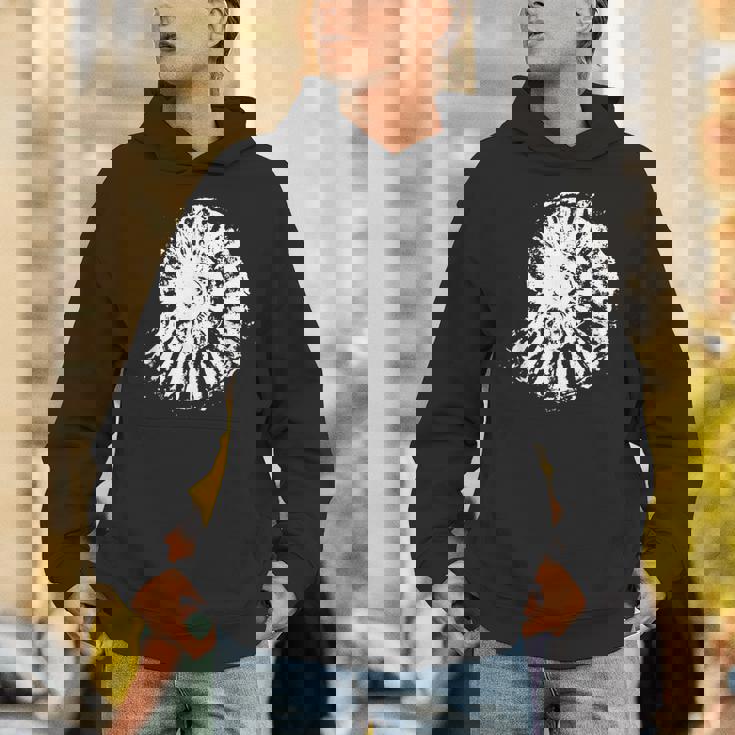 古生物学 アンモナイトプリント、古生物学者 化石アンモナイト パーカー