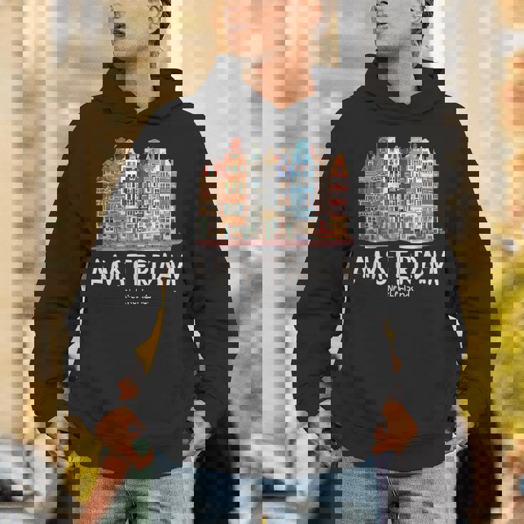 夜のアムステルダム-オランダオランダ-アムステルダム パーカー