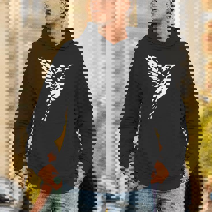 小さなシンプルなミニマリストかわいいハチドリ鳥ハチドリ パーカー