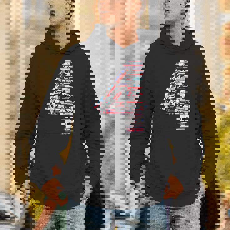 救急車 テーマ 4歳の誕生日 キッズ 男の子 4歳 パーカー