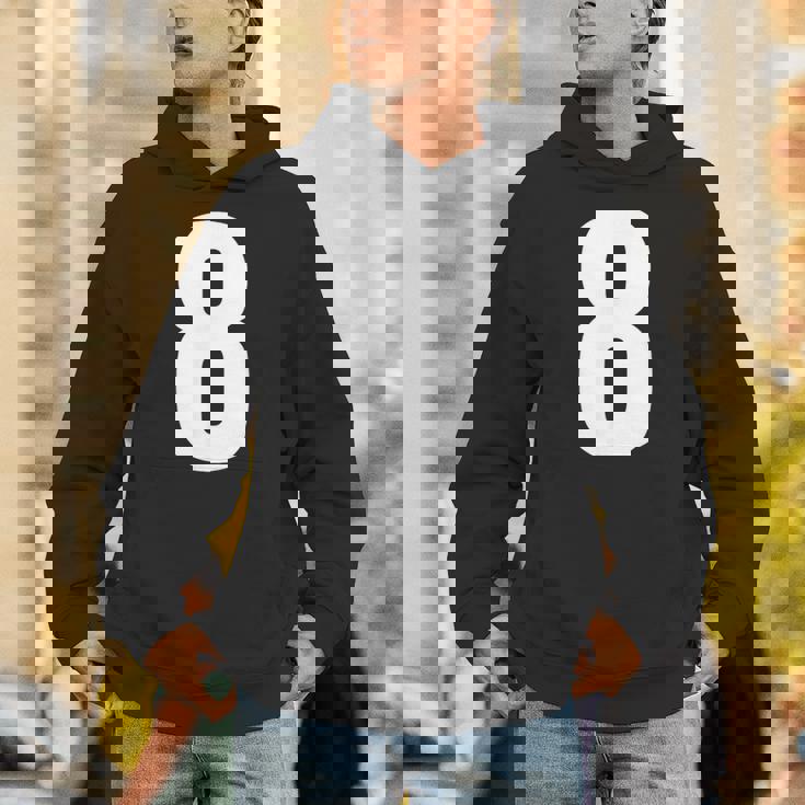 数字 8 数字 8 プレーン 白 数字 パーカー