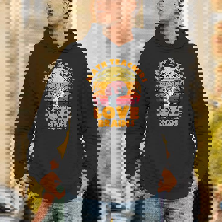 数学教師 Love Brains おもしろハロウィン ゾンビテーマ パーカー