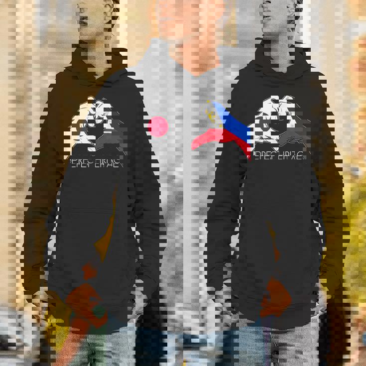 日本とフィリピン フィリピン人 日本人パーフェクトヘリテージ ヘア パーカー