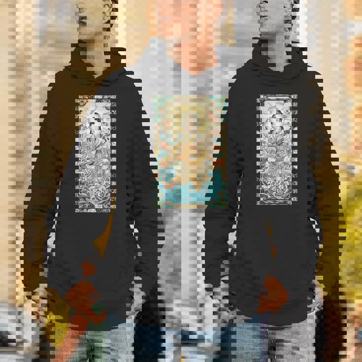 日本神話 音楽 女神弁財天 ステンドグラス パーカー