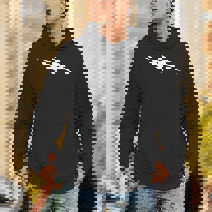 横向きライトニングボルト パーカー