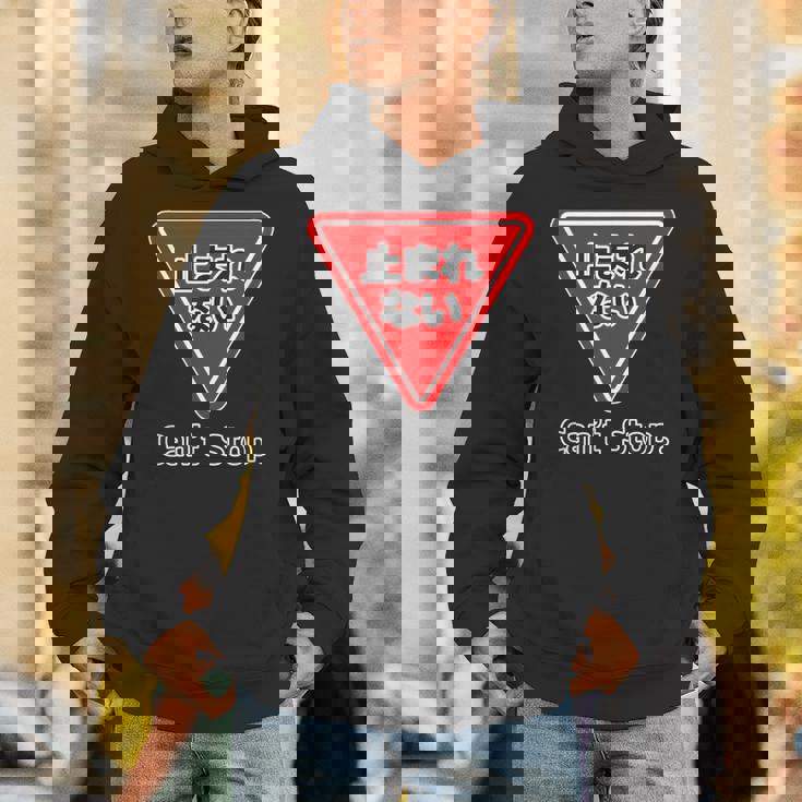 止まれない 標識 Can'ttop【変なデザイン屋さん】（ランニング・ランナー）ウェア 交通 パロディ 面白い言葉 パーカー