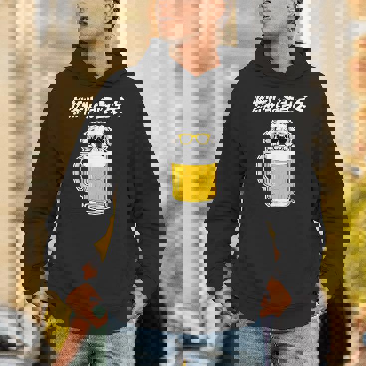 燃料は酒 ペキニーズ グッズ 犬好き おもしろ 面白い ネタ 笑える 飲み会 パーカー