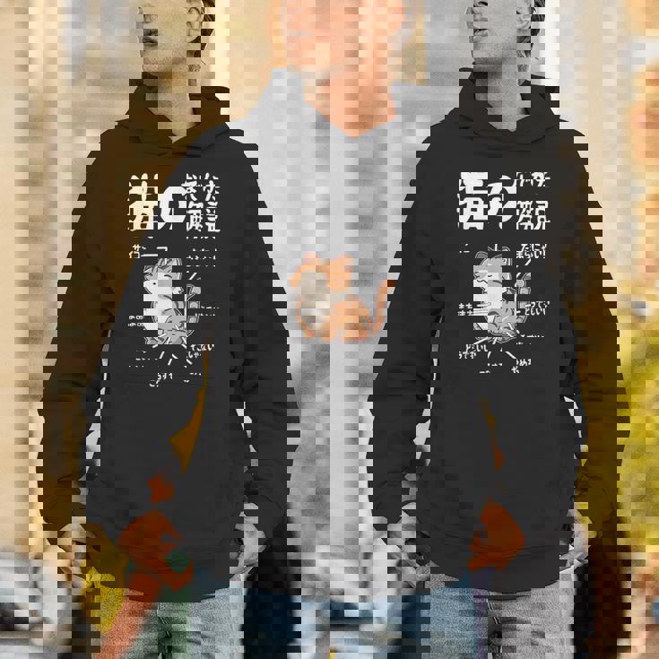 猫のなでかた解説 おもしろ 猫好き アイデア ギフト サプライズ にゃんこ おもしろ パーカー