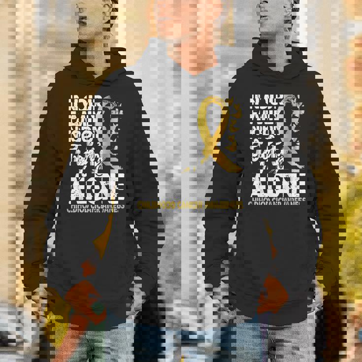 誰も一人で戦わない 小児がん啓発ゴールドリボン パーカー