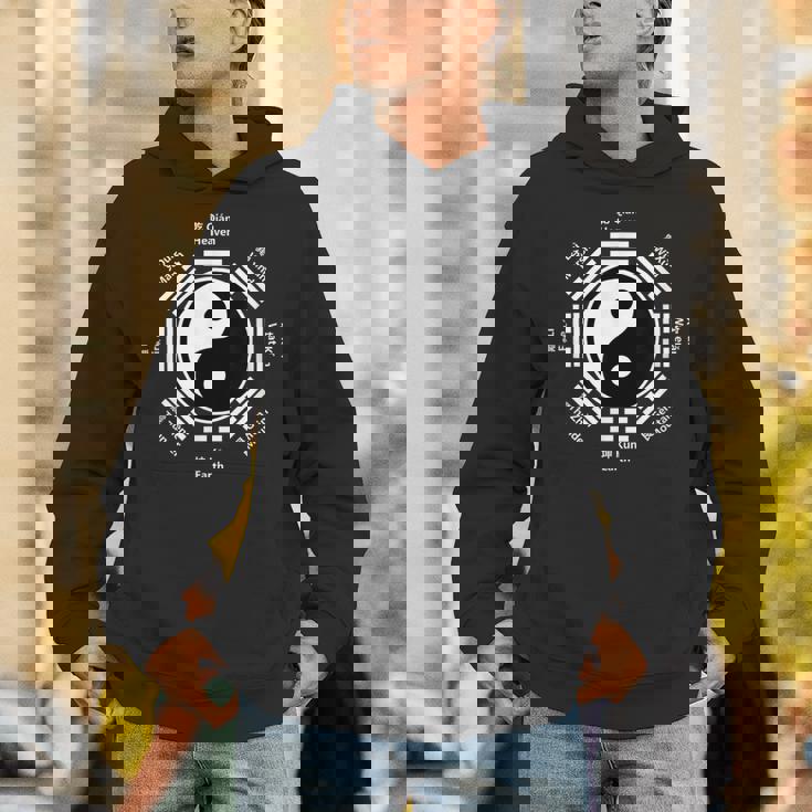 陰陽中国太極拳ギフト風水八卦カンフー パーカー