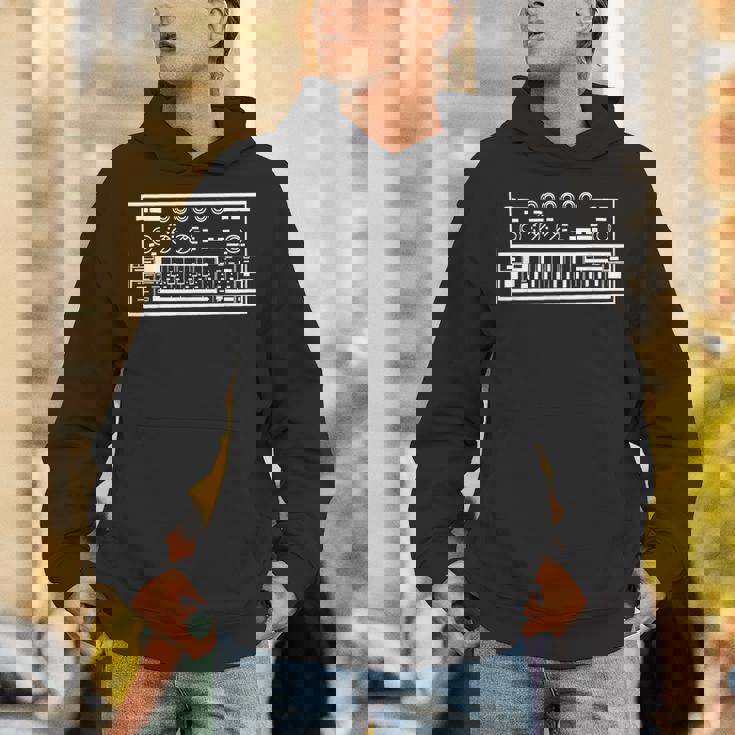 面白いシンセローランドベースラインシンセウェーブ パーカー