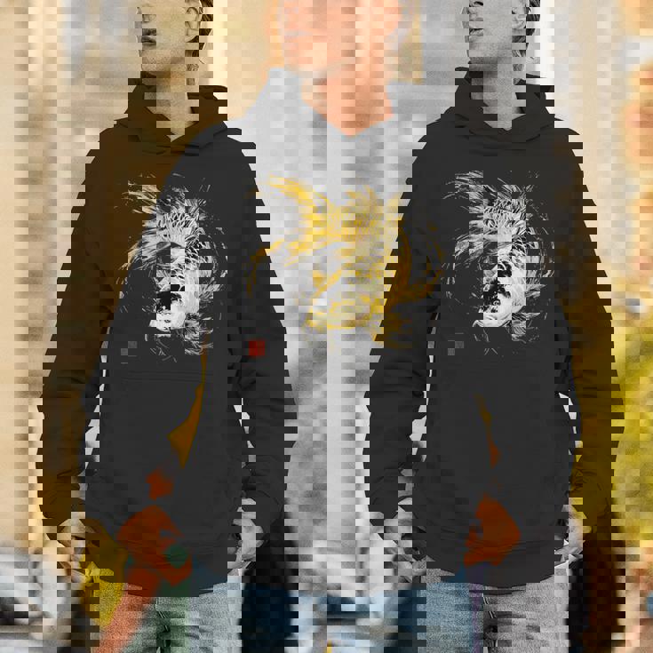 鯉 黒金 アクアリウム ニシキゴイ 観賞魚 イラスト パーカー