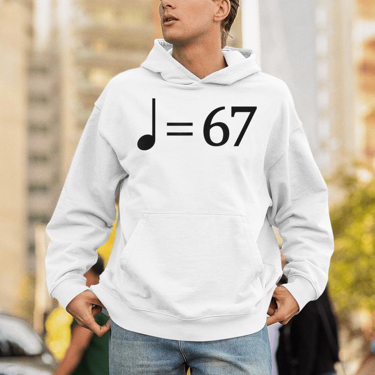 67 Music Meme Slang Musician Kids Music Teacher Unisex Hoodie, funny gift