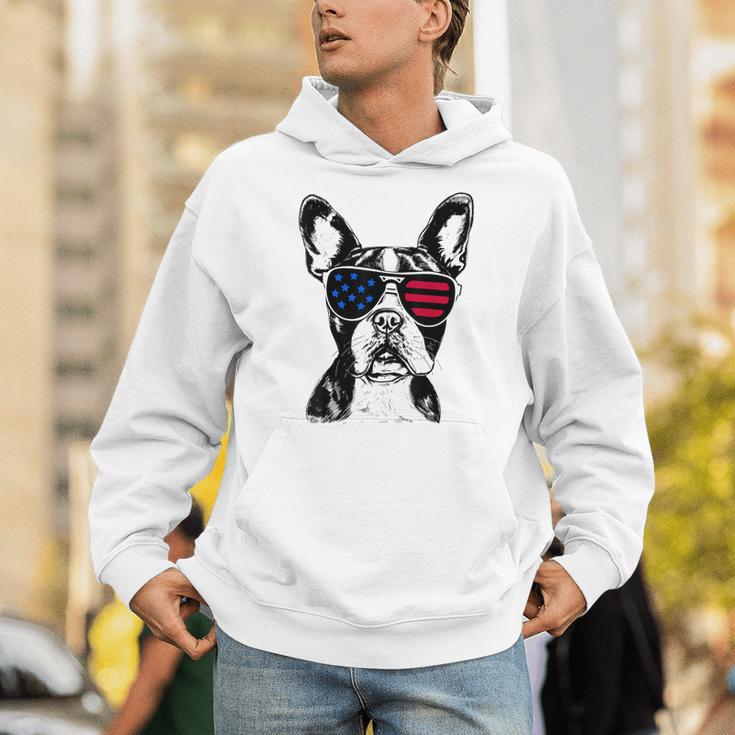 Boston Terrier Dog 4th July America USA Flag Men Women Kids Unisex Hoodie, Boston Terrier 4th Of July Hoodies, funny gift