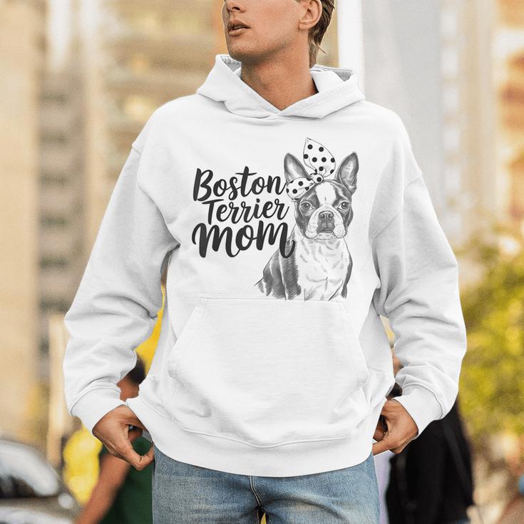 Boston Terrier Dog Bostie Mom Idea For Women Unisex Hoodie, Boston Terrier Mom Hoodies, funny gift